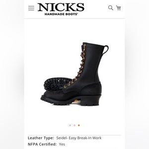 Nicks Boots- made in the USA. Wildland Firefighter boots.